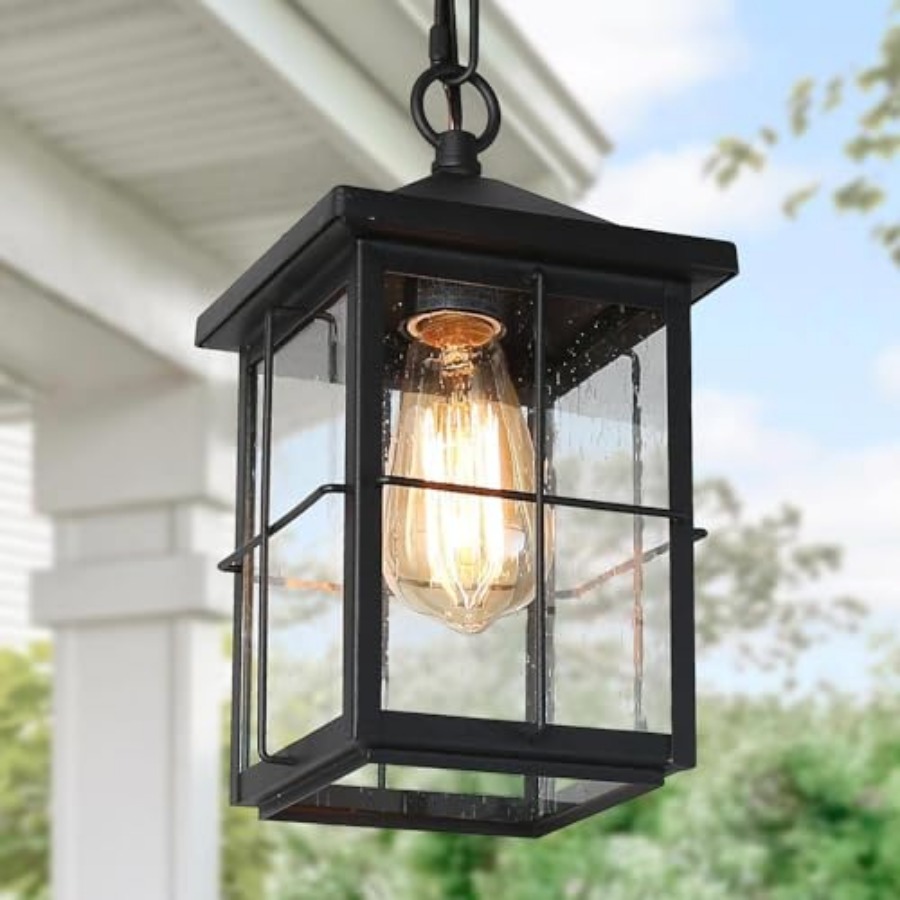 Outdoor Lighting Black - مصباح معلق خارجي، إضاءة سقفية خارجية