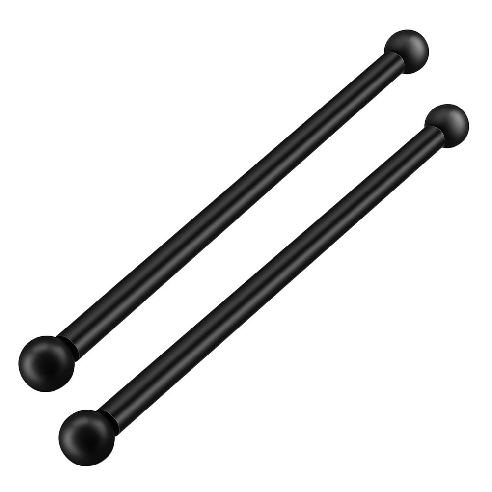 Outdoor Lighting Black - قطعتان من ذراع التثبيت العرضي لعمود