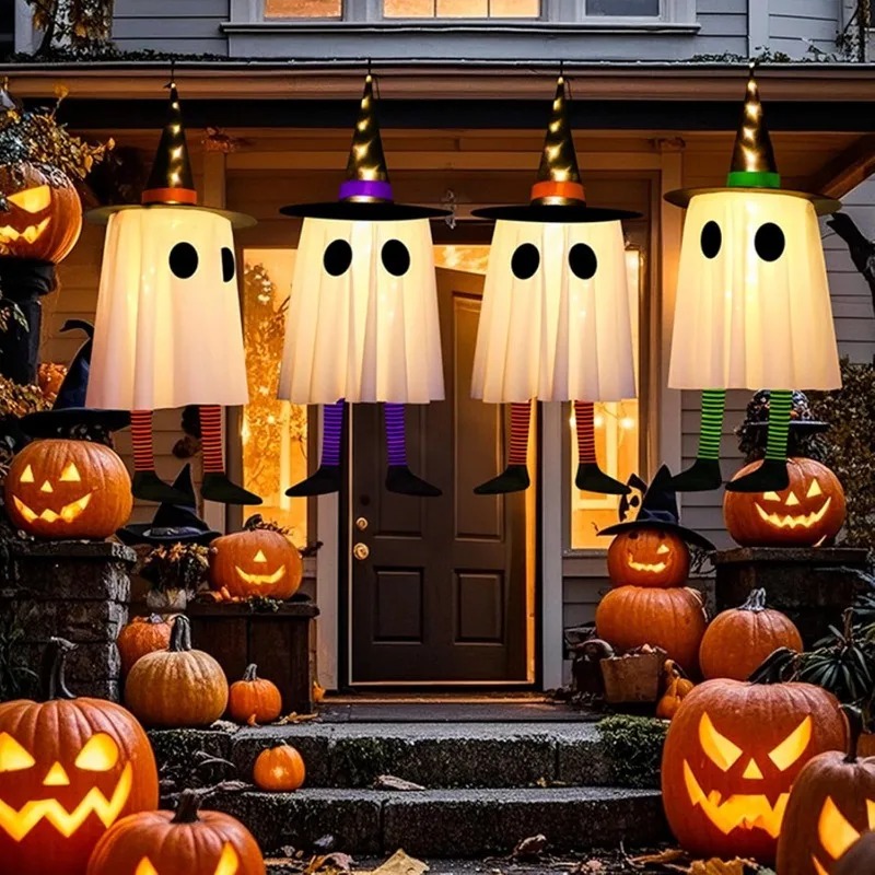 زينة الأشباح المعلقة للهالوين، - مراجعة Outdoor Lighting Effects وسعره