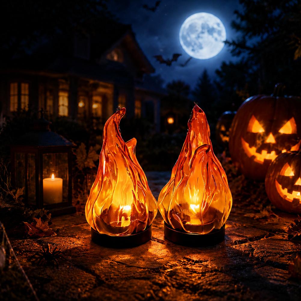 فانوس LED بتأثير اللهب الوامض، - مراجعة Outdoor Lighting Effects وسعره