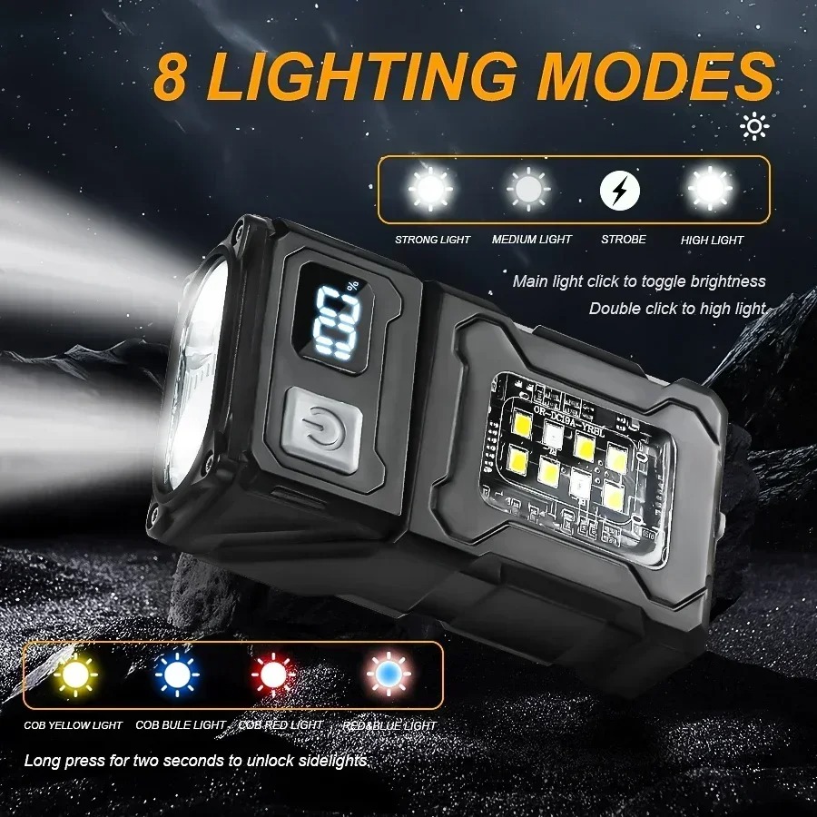 مصباح يدوي LED صغير قابل لإعاد - مراجعة Outdoor Lighting Black وسعره