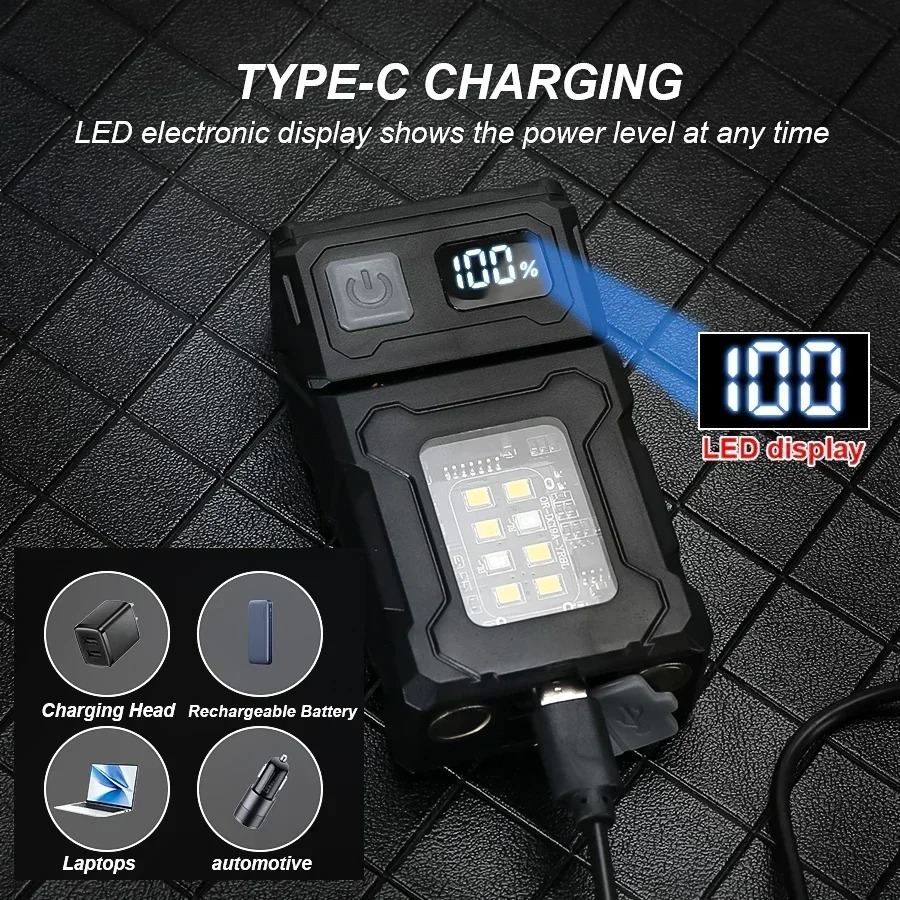 مصباح يدوي LED صغير قابل لإعاد - مراجعة Outdoor Lighting Black وسعره