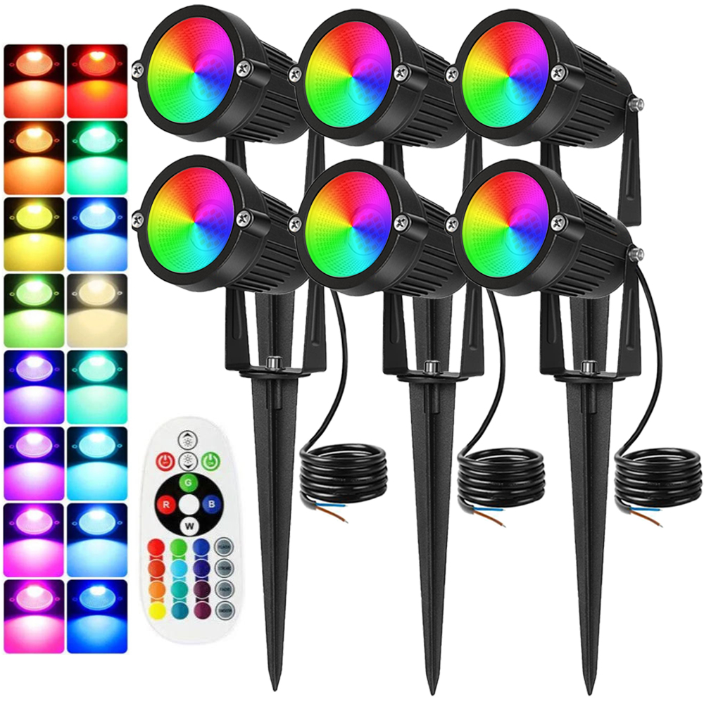 RGBW إضاءة المناظر الطبيعية 10 - مراجعة Outdoor Lighting Waterproof وسعره