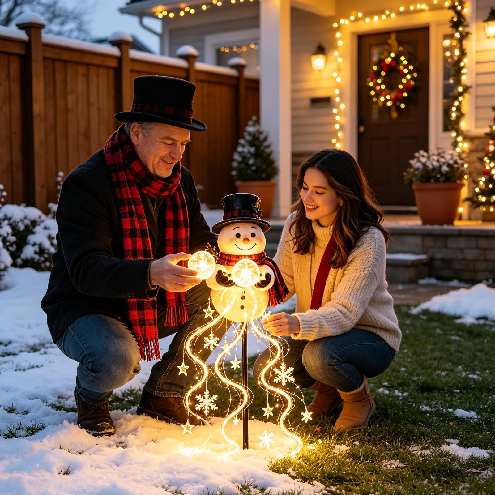 أضواء مسار عيد الميلاد بطول 60 - مراجعة Outdoor Lighting Pathway وسعره